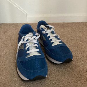 Saucony Men's Originals Jazz Original Vintage Blue/White/Silver Size 10,